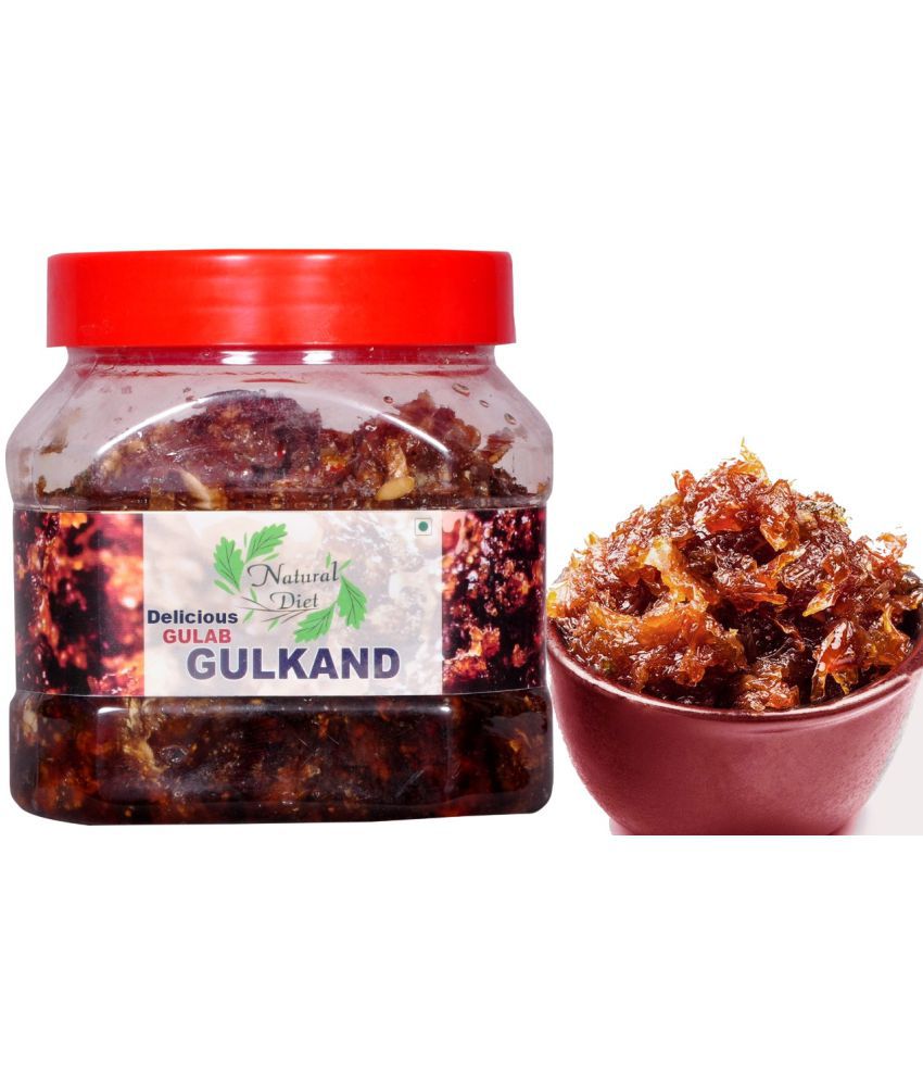     			Natural Diet Delicious Banarsi Pan Flavour Gulkand Gulab || Low Oil Pickle || 100% Fresh Gulkand Pickle 500 g