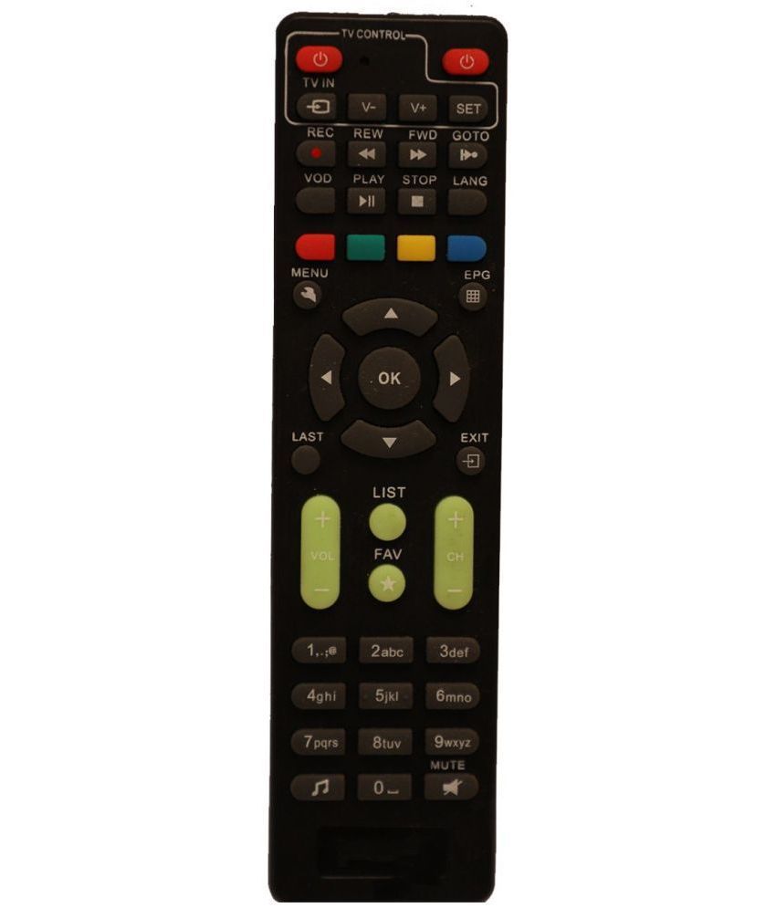     			Upix 1 DTH Remote Compatible with GTPL HD Set Top Box