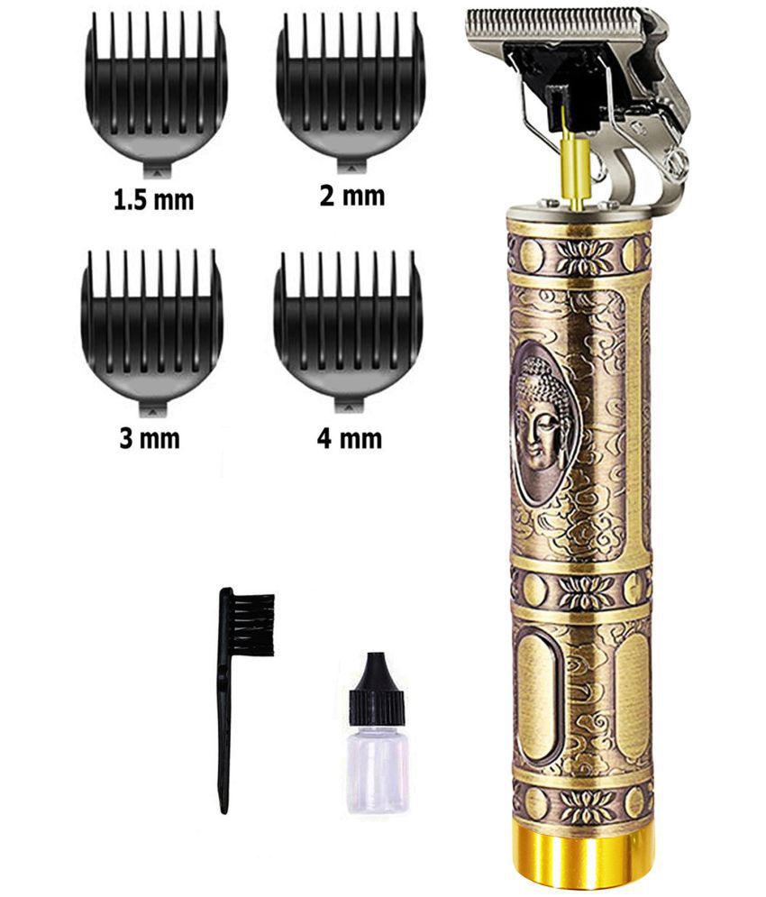     			geemy - Stylish T9 Gold Cordless Beard Trimmer With 60 Runtime