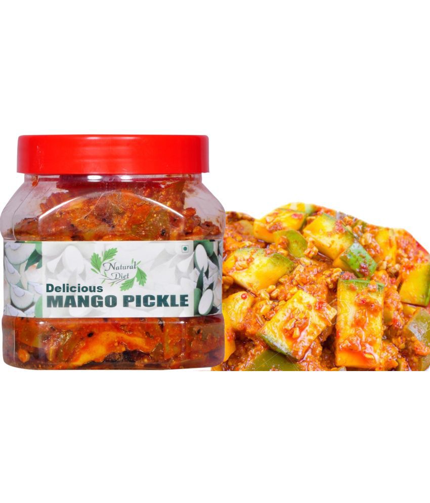     			Natural Diet Delicious Mango Pickle Aam ka achar (Without Seed) ||Traditional Punjabi Flavor, Tasty & Spicy Pickle 500 g