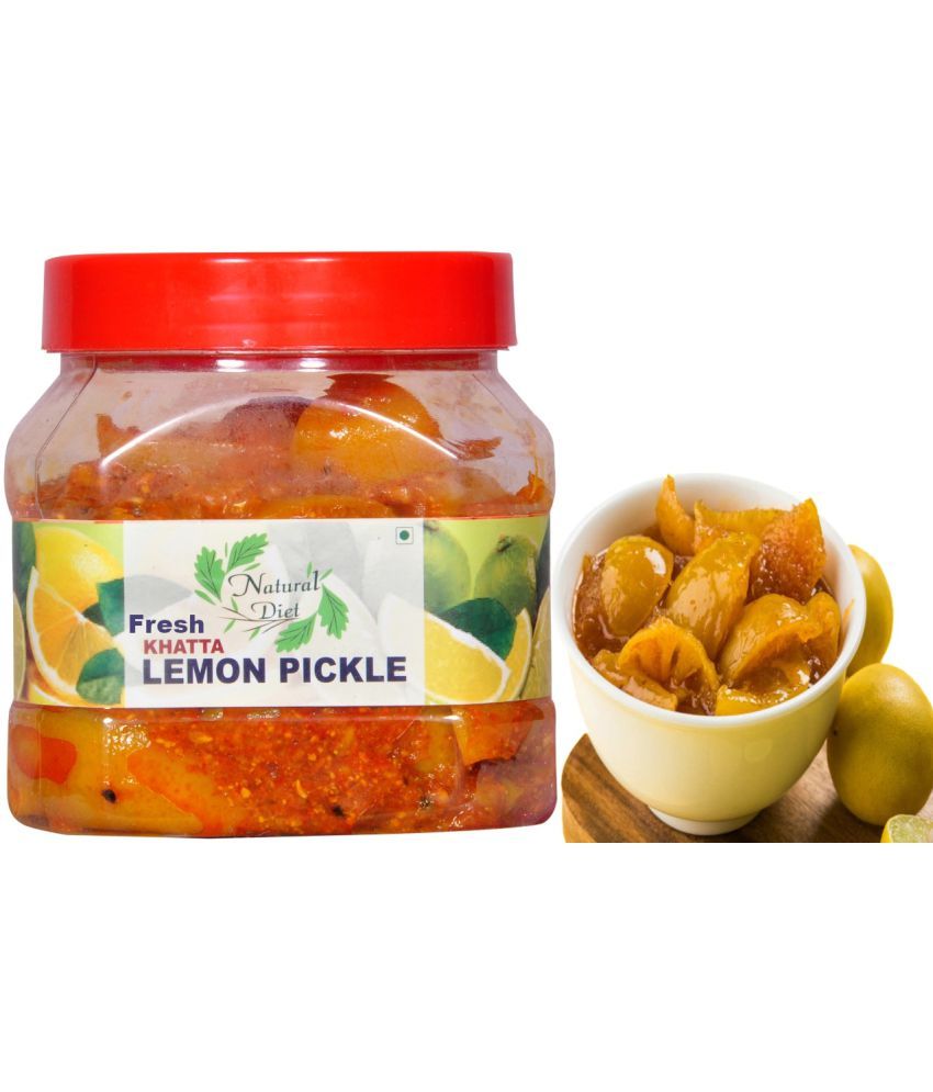     			Natural Diet Fresh Masalo Se Bana Punjabi Khatta Lemon Pickle | Tasty & Spicy Pickle 500 g