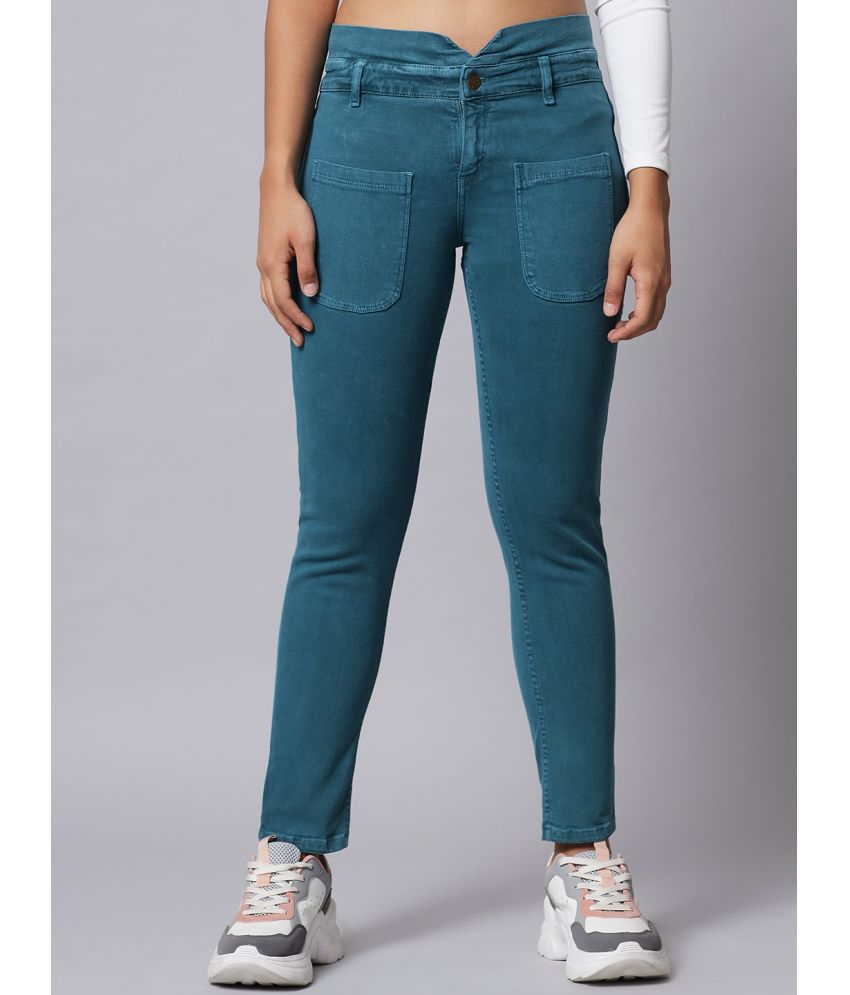 Q-rious - Blue Denim Regular Fit Women's Jeans ( Pack of 1 )