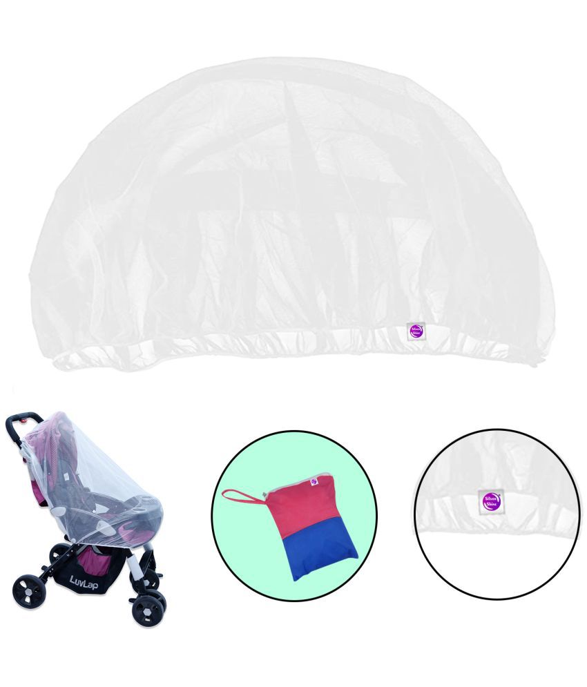     			Silvershinemosquitonet - White Polyester Frame Hung Baby Mosquito Net ( Pack of 1 )