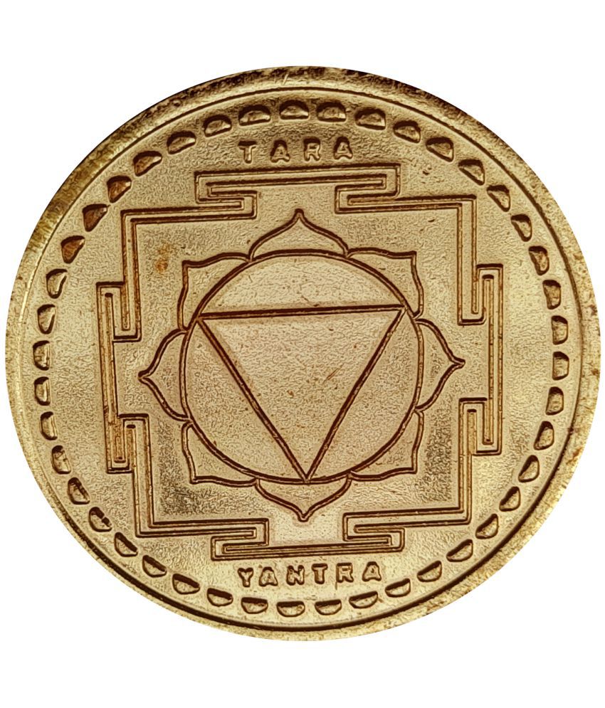     			Sri Bakthi Today Tara Yantra Chakra Das Mahavidya Copper Coin