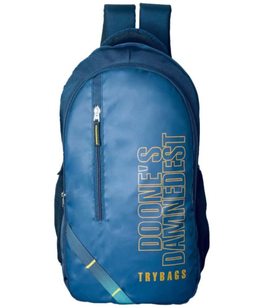     			TRYBAGS - Blue Polyester Backpack ( 35 Ltrs )