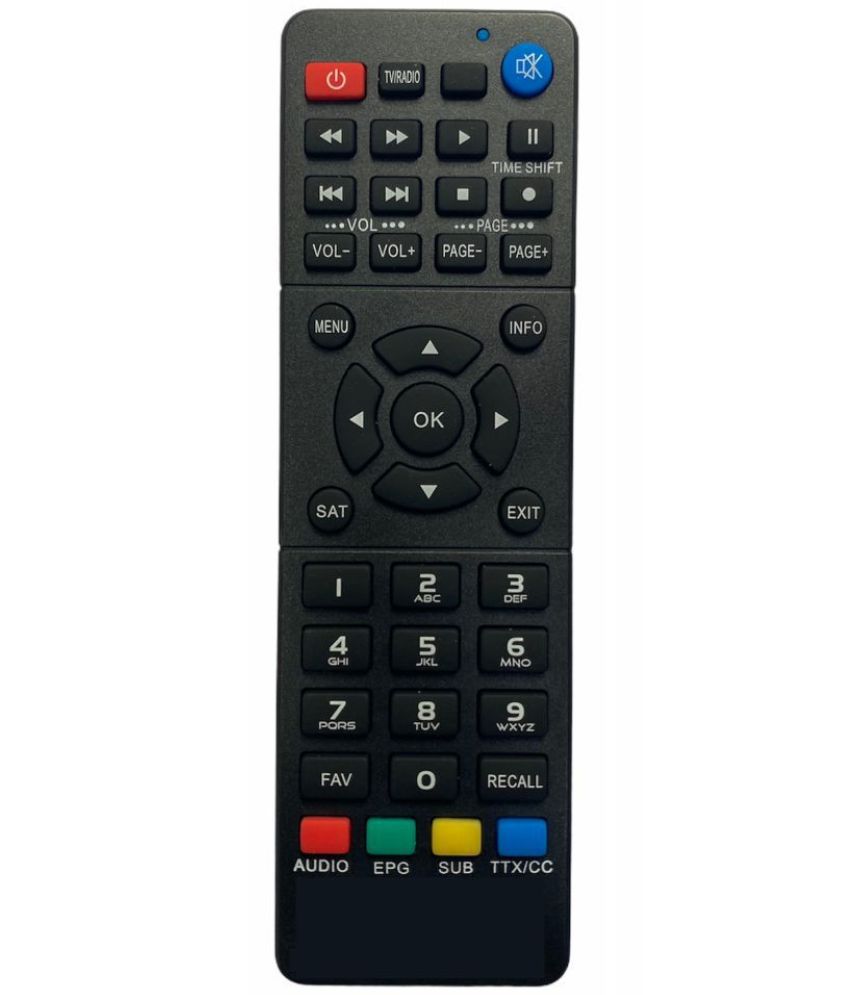     			Upix 3010 Free Dish DTH Remote Compatible with Free Dish DTH (with WiFi)