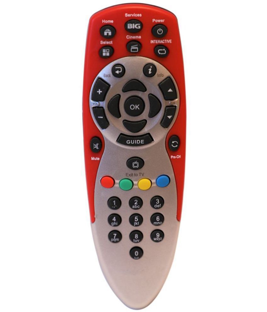     			Upix 347 DTH Remote Compatible with BigTV DTH