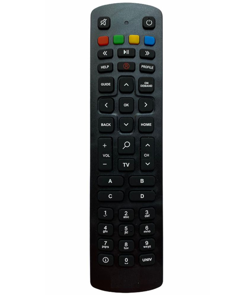     			Upix 656 DTH Remote Compatible with Reliance Jio DTH Set Top Box