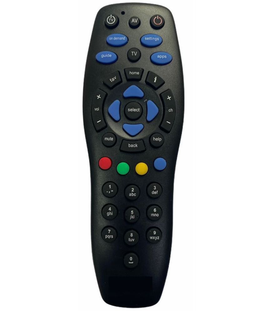     			Upix 821 (w/o Recording) DTH Remote Compatible with Tata Sky DTH Set Top Box