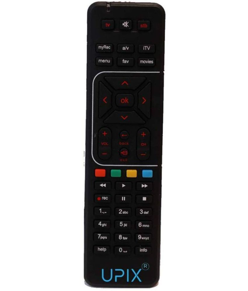     			Upix (With Recording) DTH Remote Compatible with Airtel DTH Set Top Box