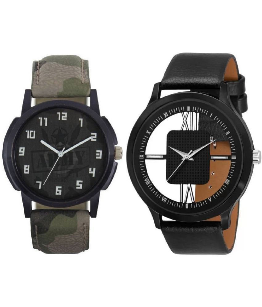     			newmen - Watch Watches Combo For Men and Boys ( Pack of 2 )