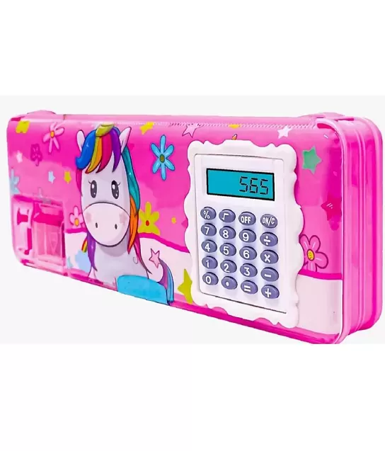Magnetic Pencil Box with Light,Dual Sharpener for Girls & Boys for  School,Big Size,Cartoon Printed at Rs 80/piece, Pencil Box in Delhi