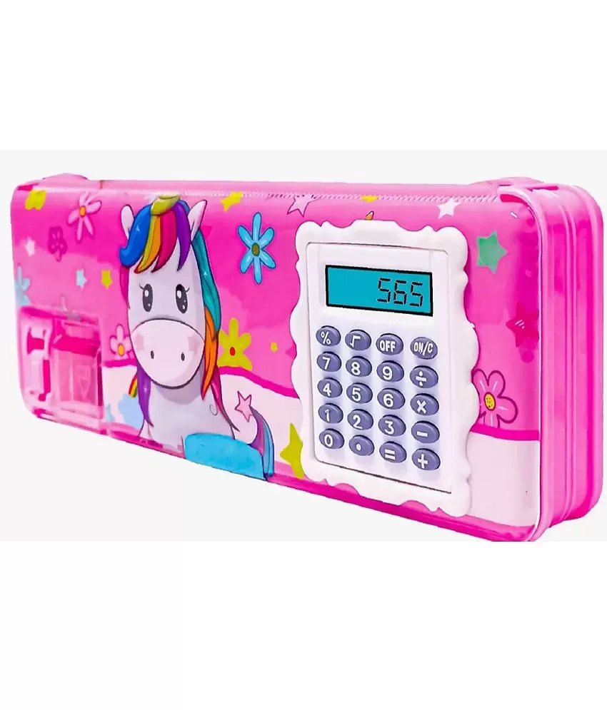 Magnetic Pencil Box with Light,Dual Sharpener for Girls & Boys for  School,Big Size,Cartoon Printed at Rs 80/piece, Pencil Box in Delhi