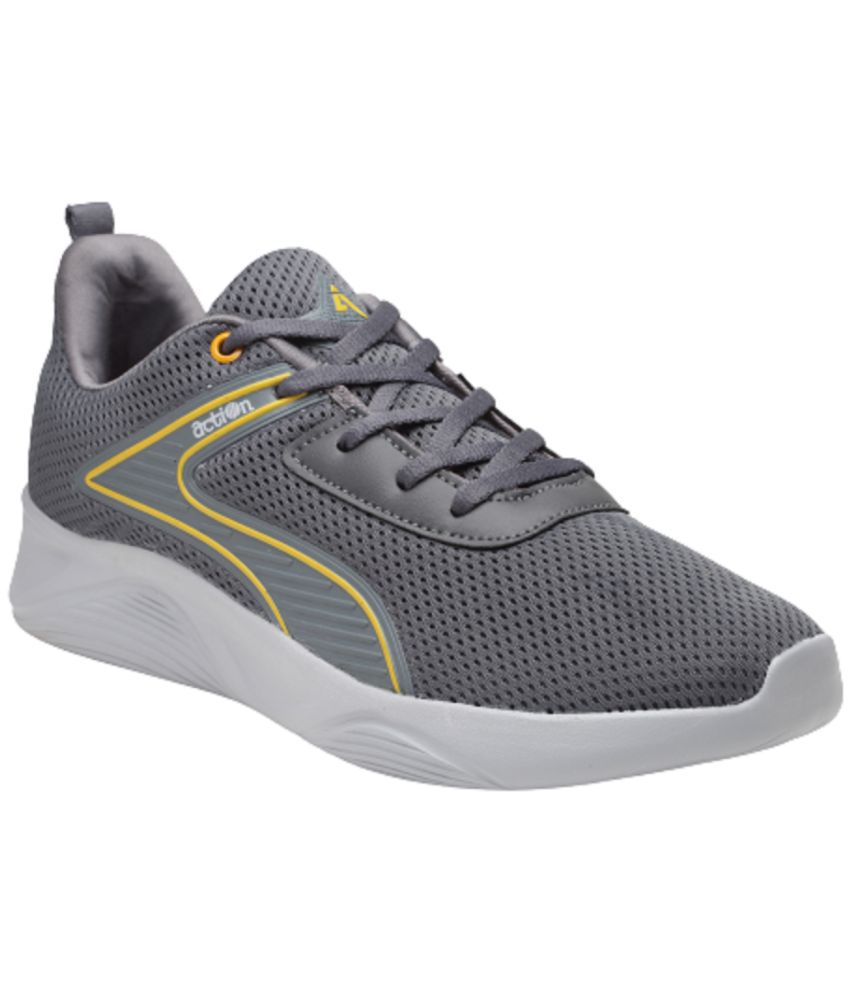    			Action - Dark Grey Men's Sports Running Shoes