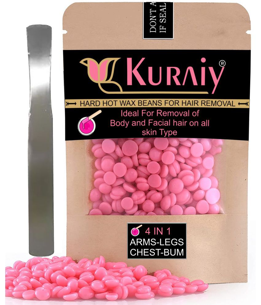     			Kuraiy Hair Removal Hot Hard Body Wax Beans For Face, Arm, Legs, Bum And Whole Body (50 Gm)