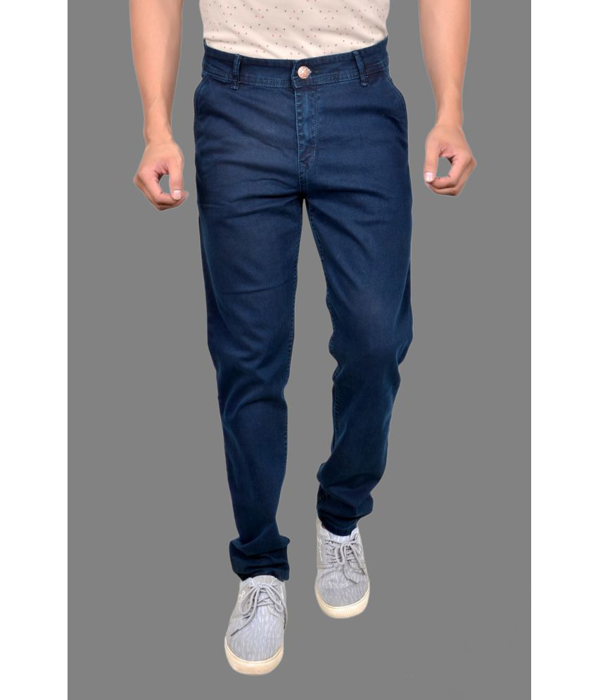     			MOUDLIN - Navy Blue Denim Slim Fit Men's Jeans ( Pack of 1 )