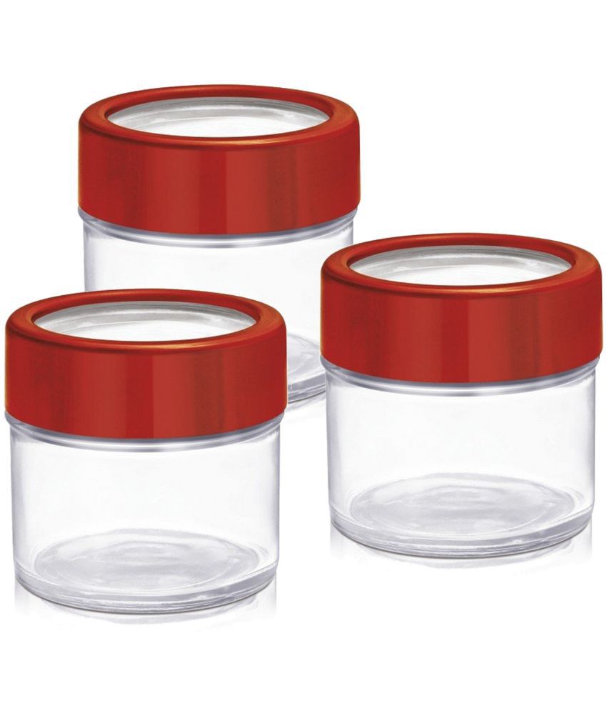    			Treo By Milton Alfy Glass Storage Jar Set of 3, 100 ml Each, Assorted