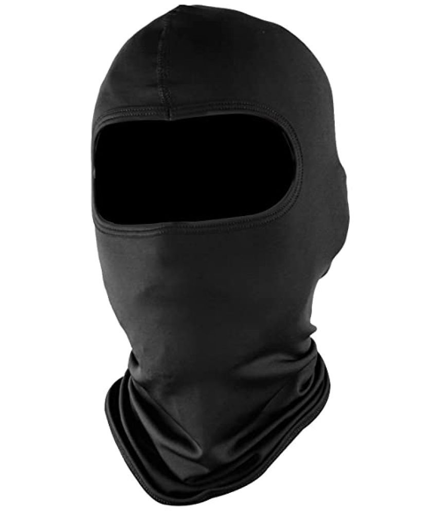     			ODDISH unisex Full Face Cover Breathable Cotton Blend Balaclava/ Rider Black Mask pack of 1