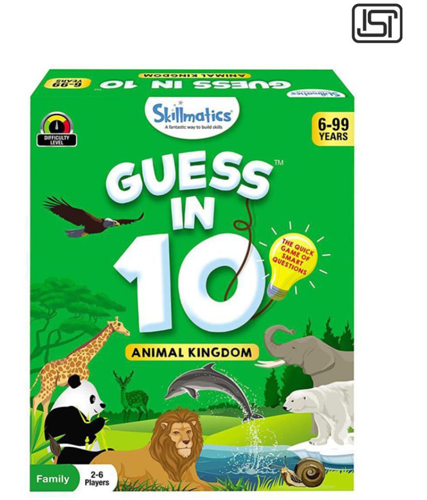     			Skillmatics Card Game : Guess in 10 Animal Kingdom | Gifts for Ages 6 and Up | Super Fun for Travel & Family Game Night