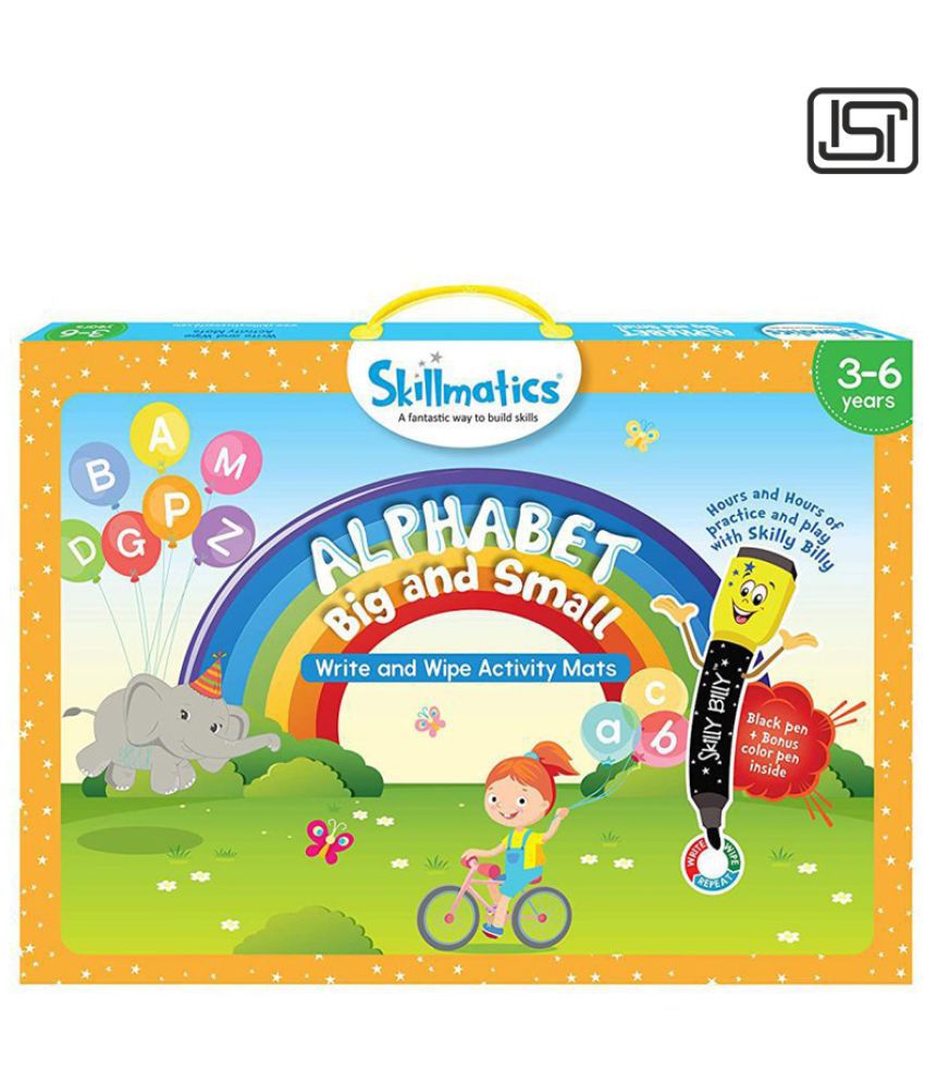     			Skillmatics Educational Game : Alphabet Big and Small | Reusable Activity Mats with 2 Markers | Gifts & Creative Learning for Ages 3-6