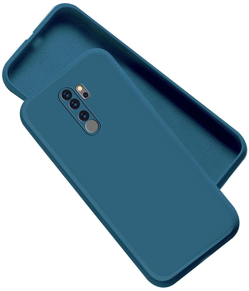     			ZAMN - Blue Silicon Plain Cases Compatible For Xiaomi Redmi Note 8 Pro ( Pack of 1 )