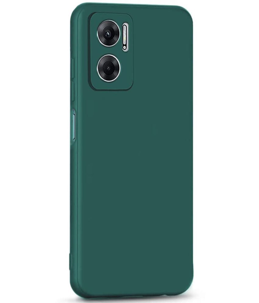    			ZAMN - Green Silicon Plain Cases Compatible For Redmi 11 Prime 5G ( Pack of 1 )