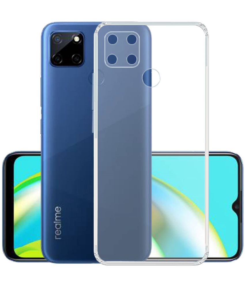     			ZAMN - Transparent Silicon Silicon Soft cases Compatible For Realme Narzo 20 ( Pack of 1 )