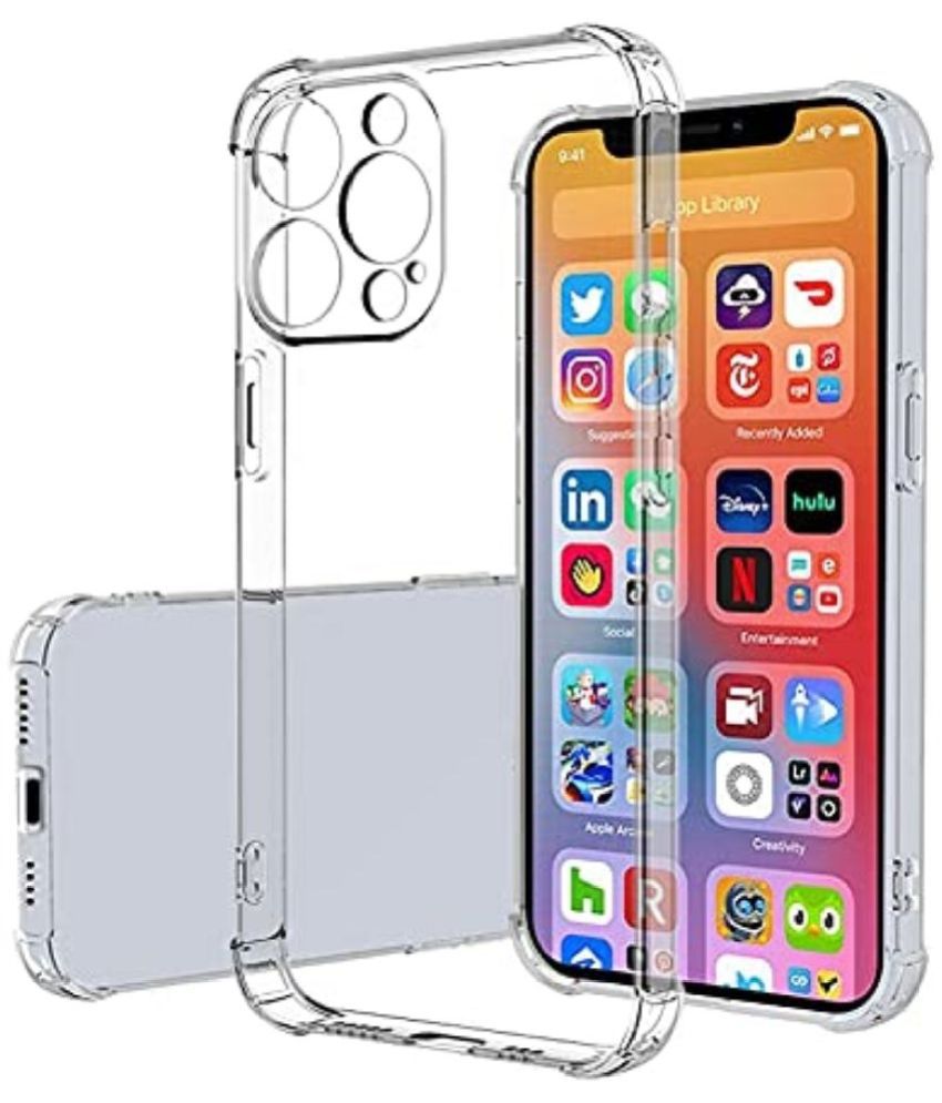     			ZAMN - Transparent Silicon Silicon Soft cases Compatible For iPhone 13 Pro Max ( Pack of 1 )