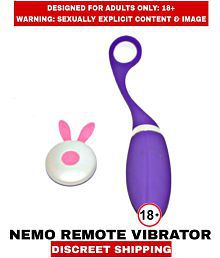 FEMALE ADULT SEX TOYS NEMO REMOTE CONTROLLED VIBRATOR For Women