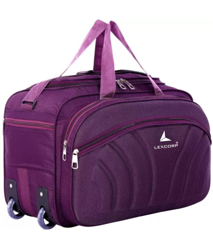     			LEXCORP - Purple Polyester Duffle Bag