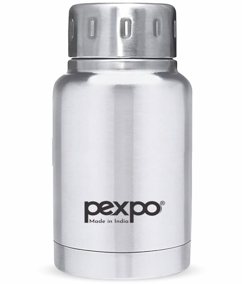     			Pexpo 160ml 24 Hrs Hot and Cold Flask, Cameo Vacuum insulated Bottle (Pack of 1, Silver )