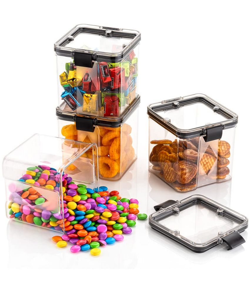     			Vardaan - Plastic Transparent Utility Container ( Set of 4 )