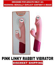FEMALE ADULT SEX TOYS PINK LICKY RABBIT SILICON VIBRATOR For Women