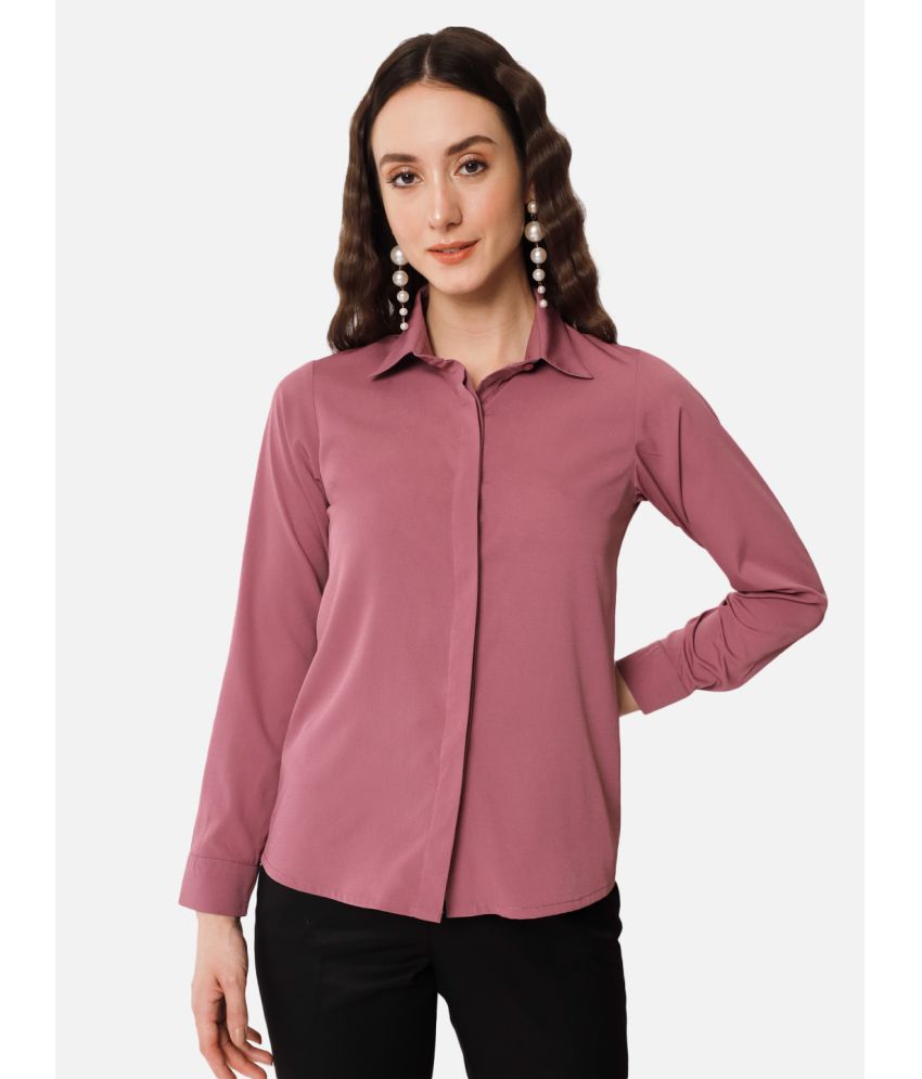     			ALL WAYS YOU - Pink Crepe Women's Shirt Style Top ( Pack of 1 )