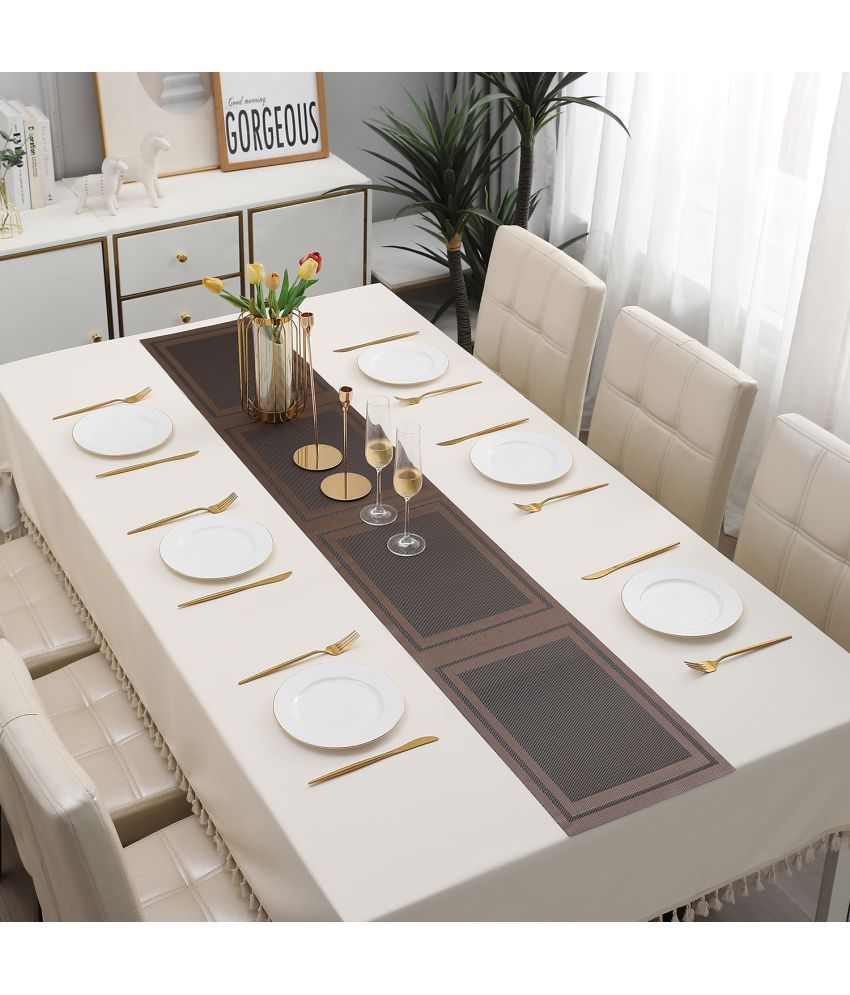     			HOKIPO 6 Seater PVC Single Table Runner