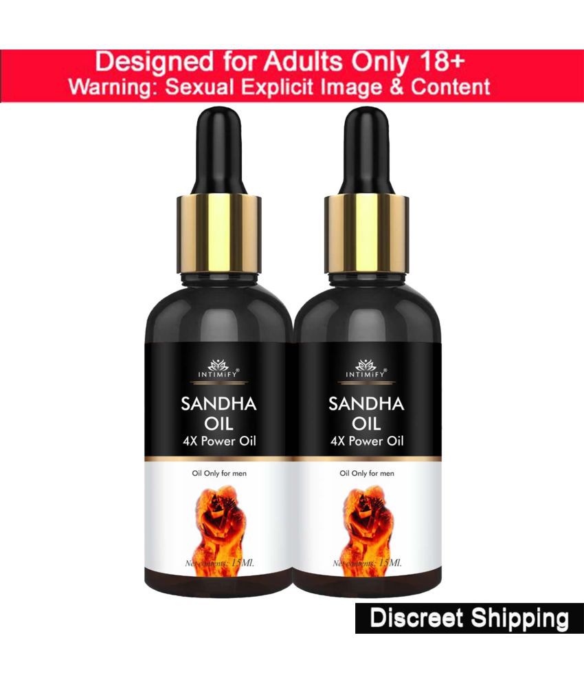     			Intimify Sandha Oil for extra pleasure, sexual delay, long last, stamina increase, extra time oil, sperm enhancer, extra time lubricant gel & sexual stamina supplement (15ml x 2 pc)