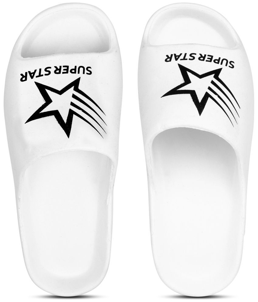     			Pampy Angel - White Men's Slide Flip flop