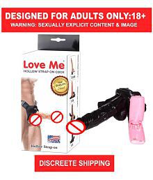 Adultvilla Soft 8 Inch Strap on Artificial Penis Dildo Sex Toy For Women By Crazynyt