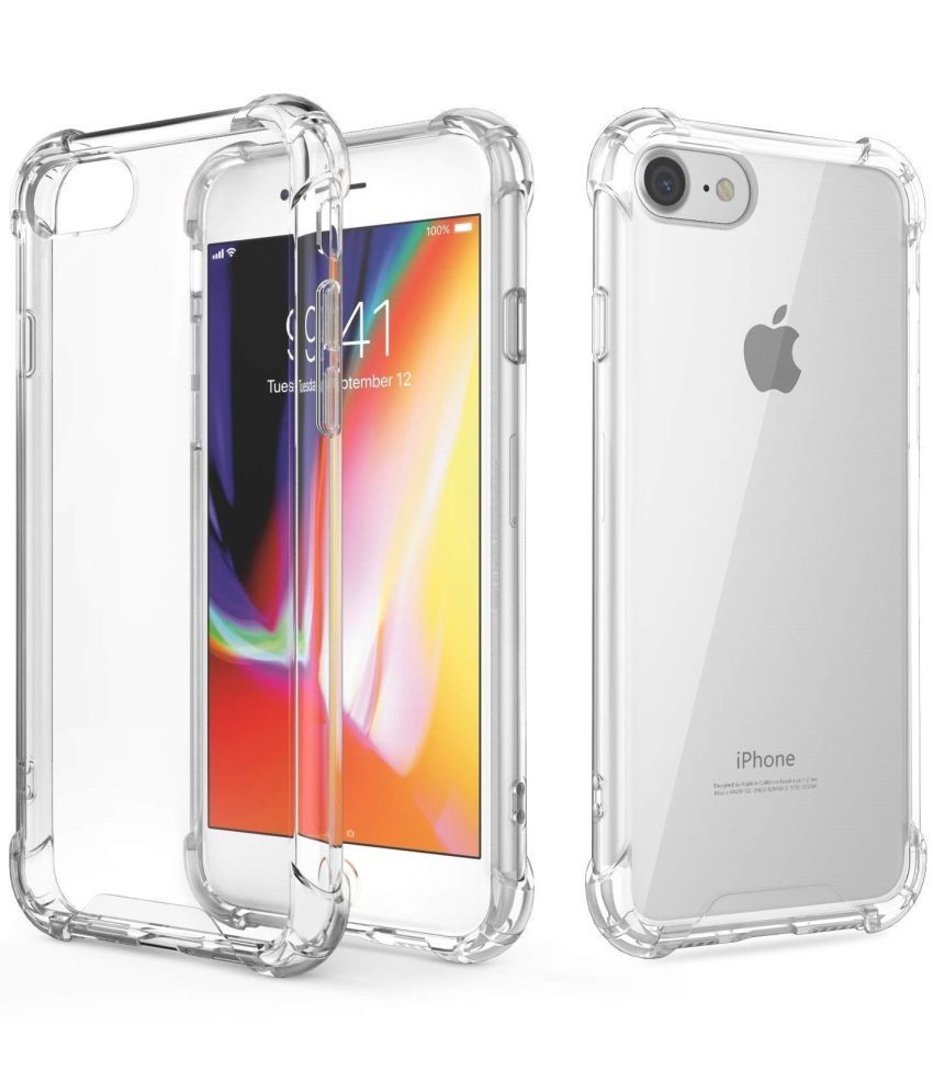     			BEING STYLISH - Transparent Silicon Bumper Cases Compatible For Apple Iphone 8 ( Pack of 1 )