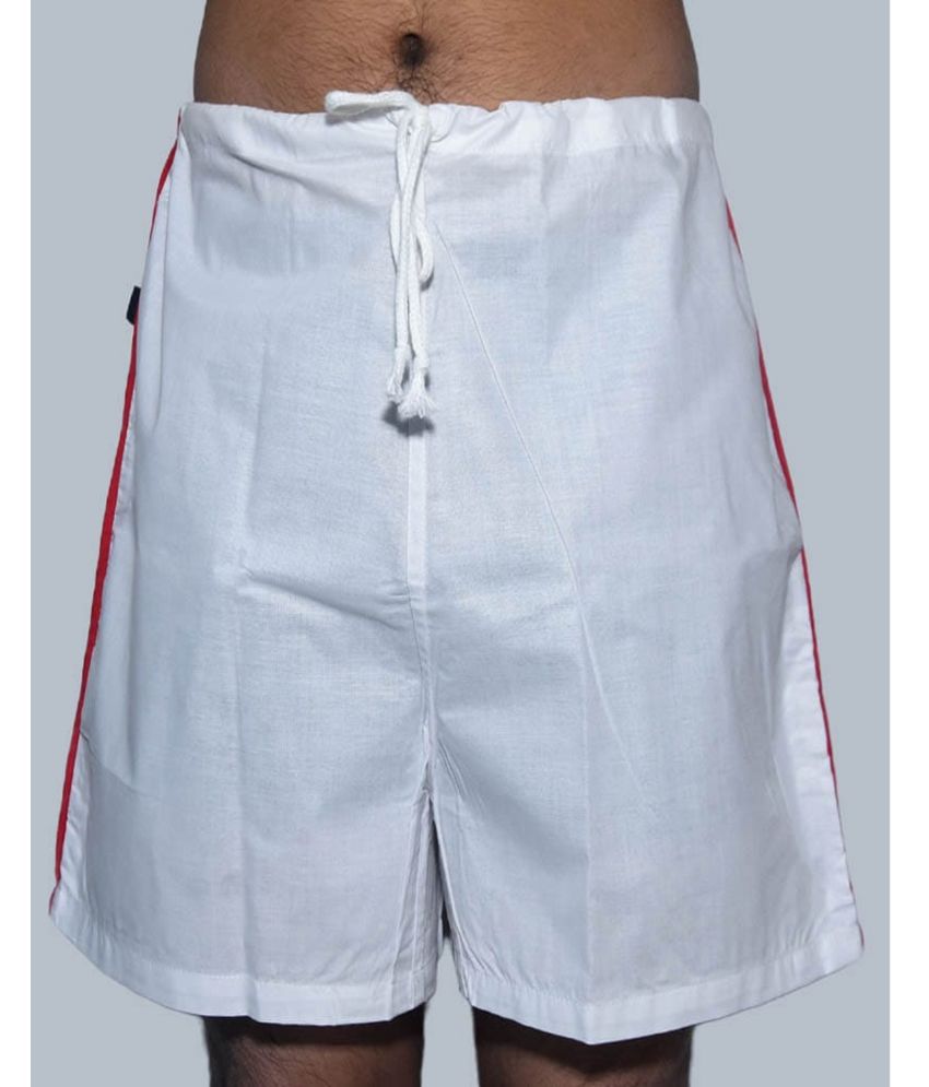     			DESHBANDHU DBK - White Cotton Men's Boy Shorts ( Pack of 1 )