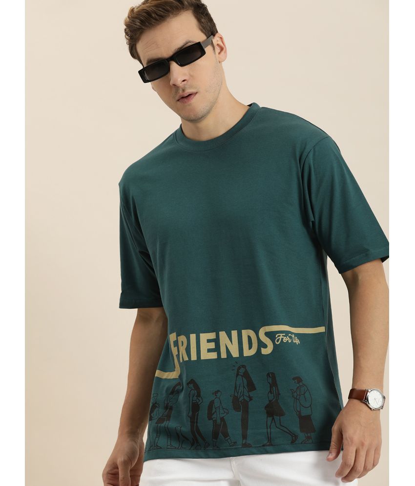     			Dillinger - Green 100% Cotton Oversized Fit Men's T-Shirt ( Pack of 1 )