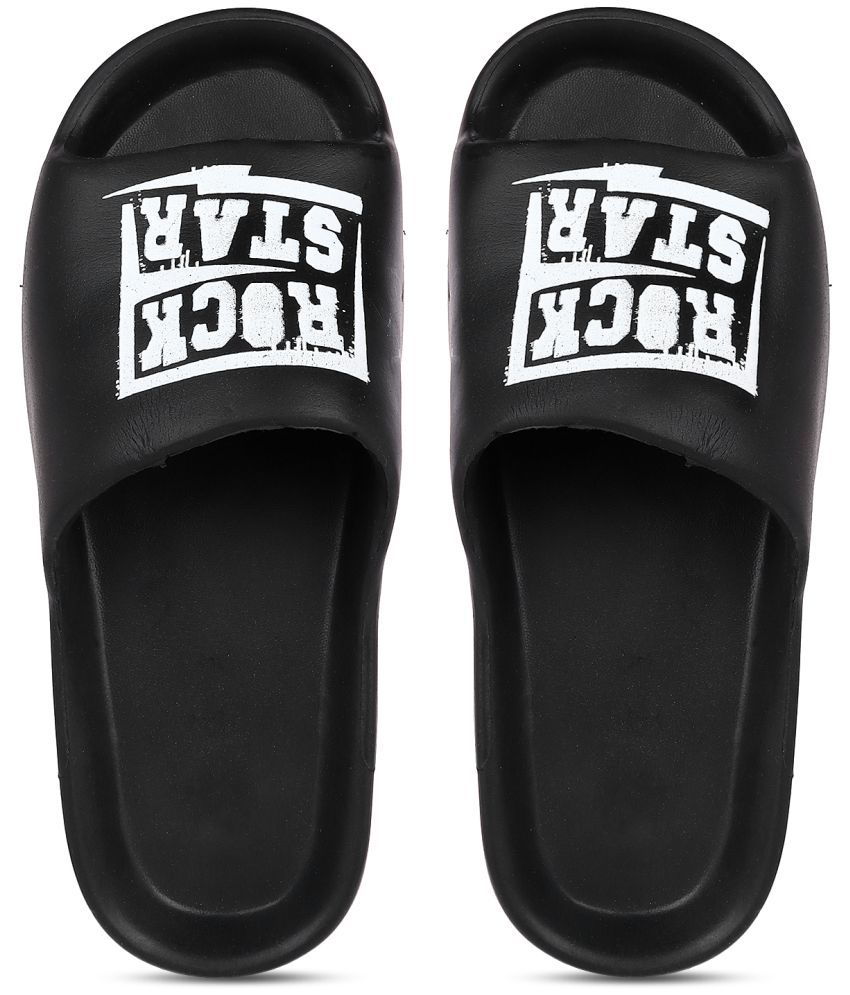     			Pampy Angel - Black Men's Slide Flip flop