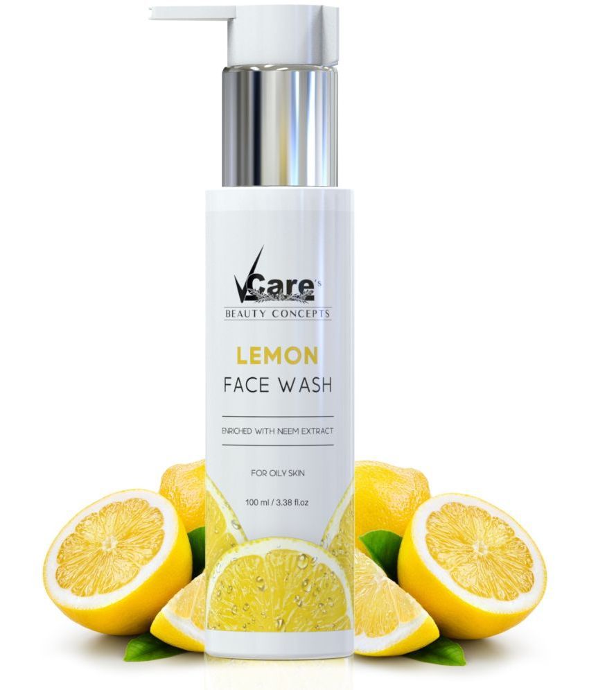     			VCare Lemon Face Wash for Women/Men - 100 ml |Brightening Face Wash with Vitamin E |Control Oil Secretion |Fight Acne & Pimples