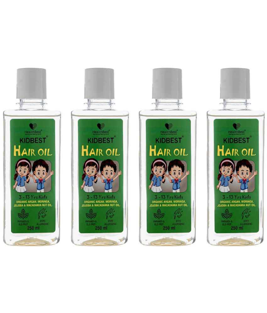     			HealthBest Kidbest Hair Oil for 3-13 Years Kids | Each 250ml (Pack of 4)