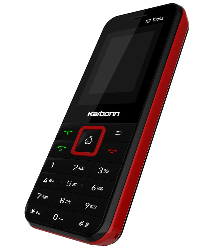     			Karbonn K9 YODHA Dual SIM Feature Phone Black Red