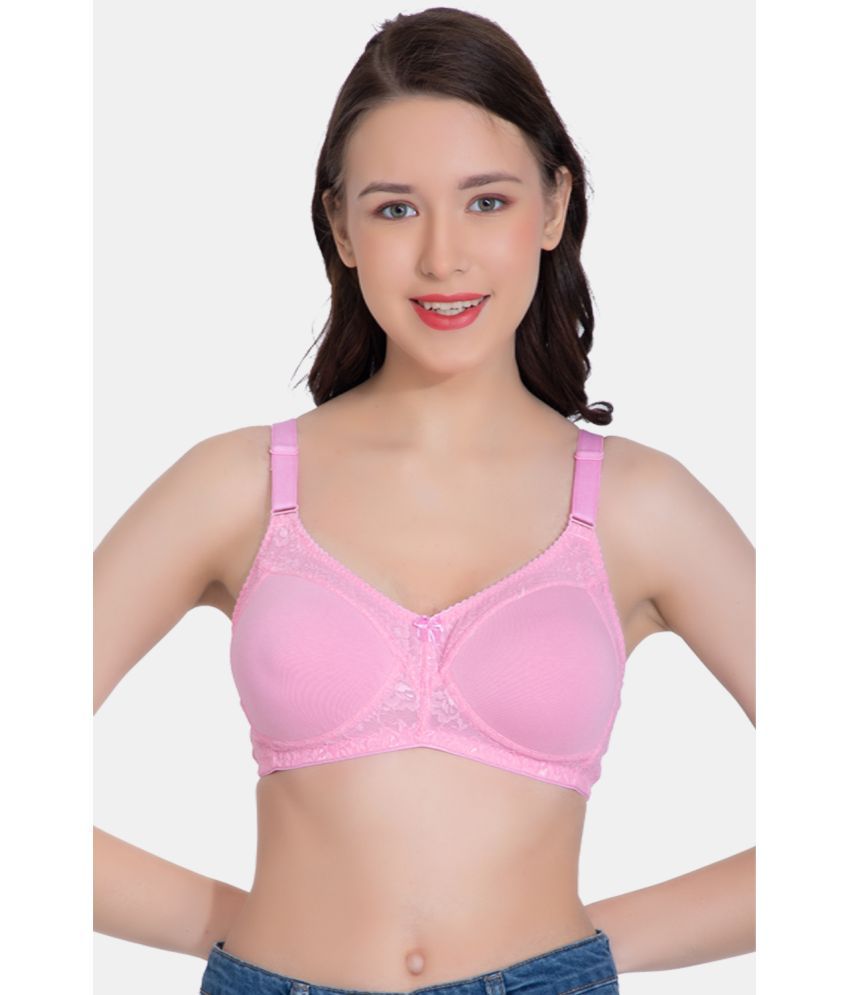     			LACYLUXE - Pink Net Lightly Padded Women's Everyday Bra ( Pack of 1 )
