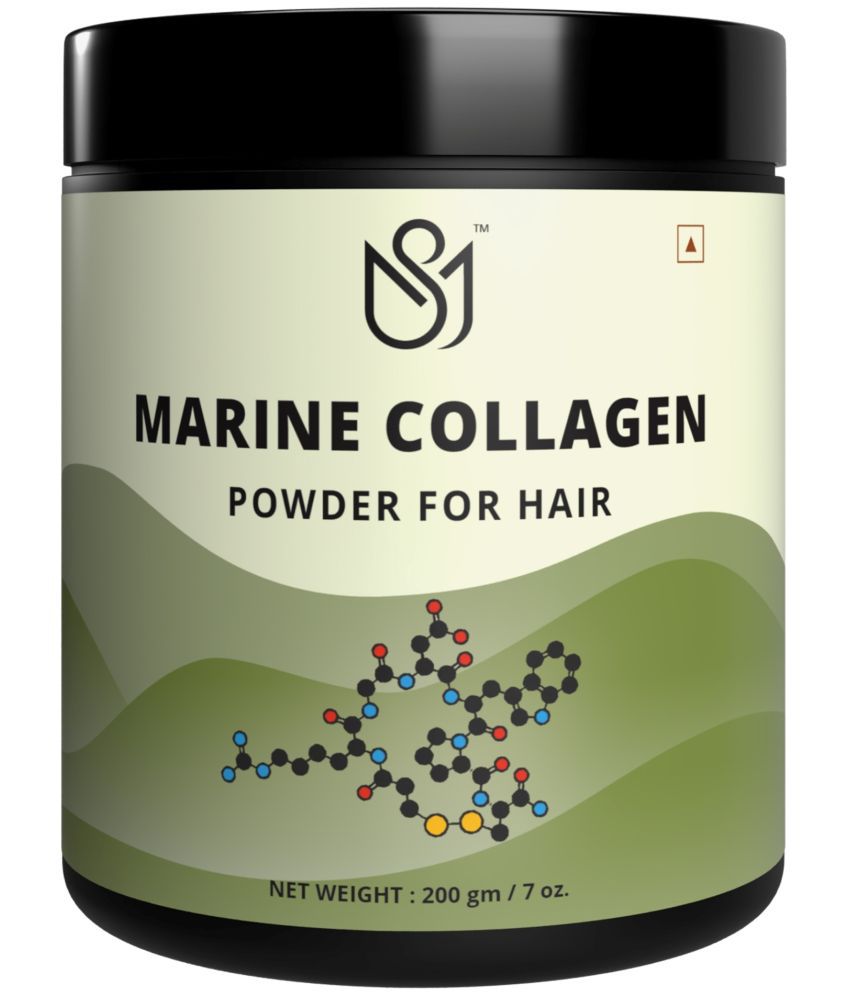     			Marine Collagen Powder Supplement For Strong and Shiny Hair. Anti Hair Fall. For Women & Men.  Natural Pure Collagen (Unflavored) 200 gm