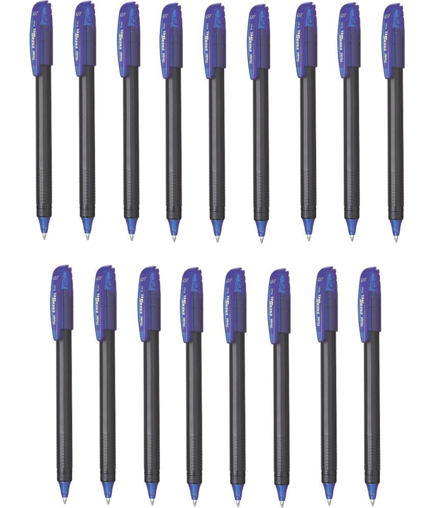     			Pentel Energel Bl417 - 17 Navy Blue Ink Color Roller Ball Pen (Pack Of 17, Navy Blue)