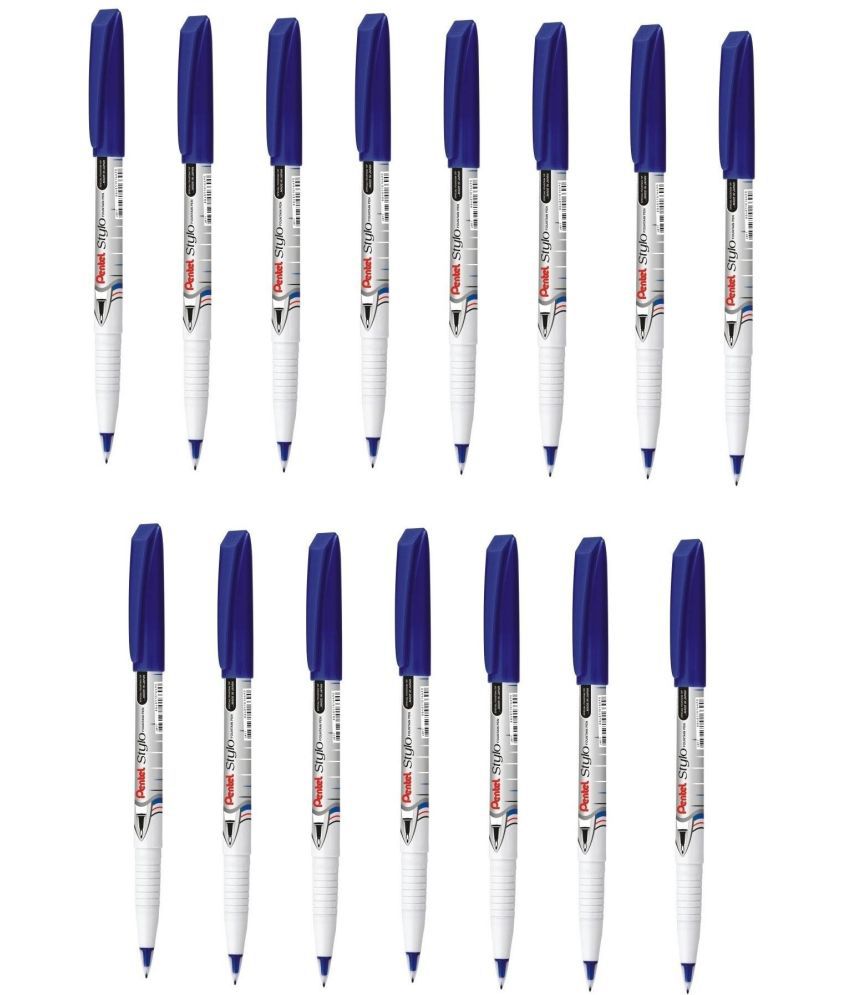     			Pentel Stylo Jm11 Signature Pen Blue - 15Pcs Fountain Pen (Pack Of 15, Blue)