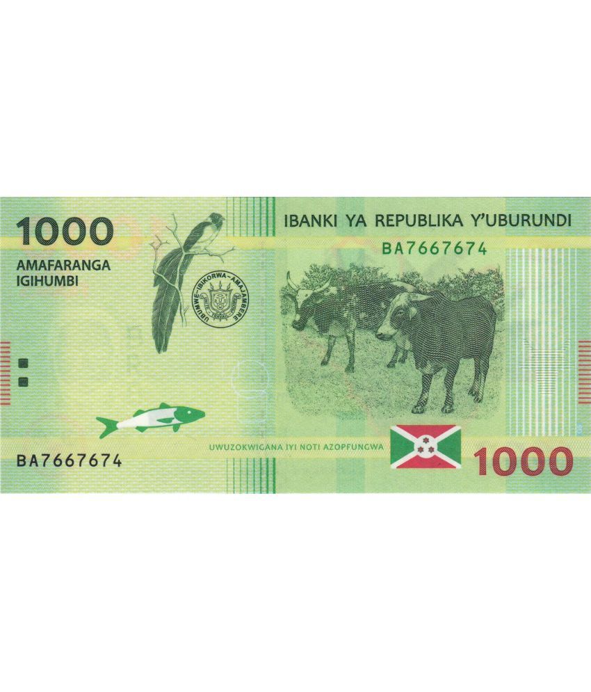     			SUPER ANTIQUES GALLERY - RARE BURUNDI 1000 FRANCS UNC NOTE 1 Paper currency & Bank notes